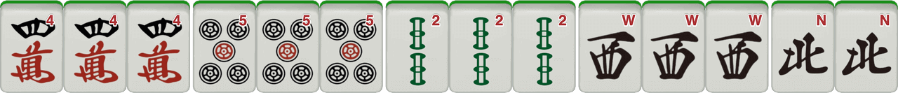 对对和 Mahjong hand example