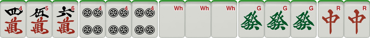 小三元 Mahjong hand example